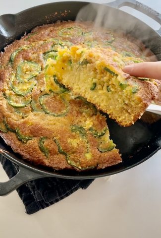 Skillet Cornbread Recipe With Peppers