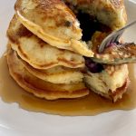 Fluffy Homemade Blueberry Pancakes