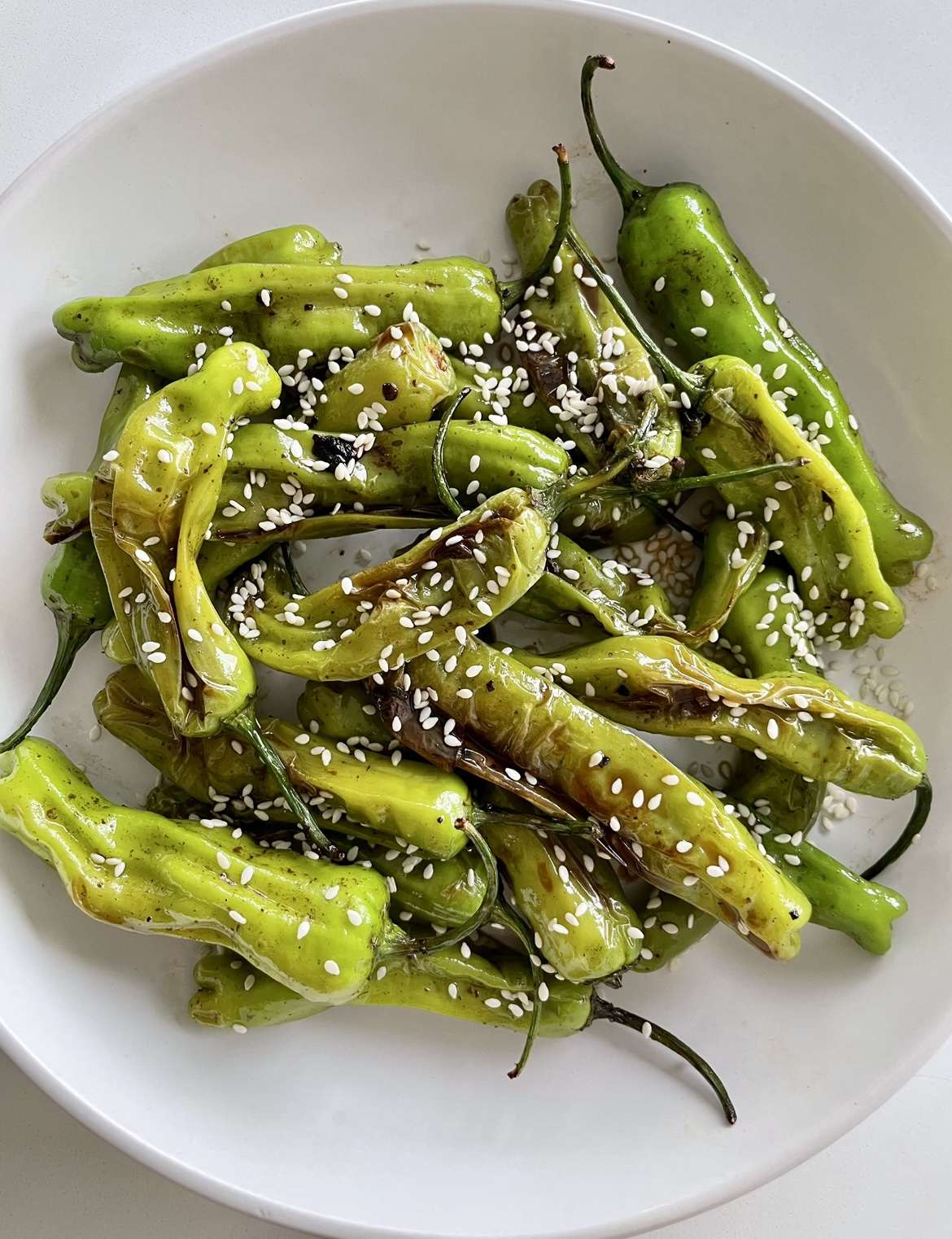 Blistered Shishito Peppers Dang That's Sweet