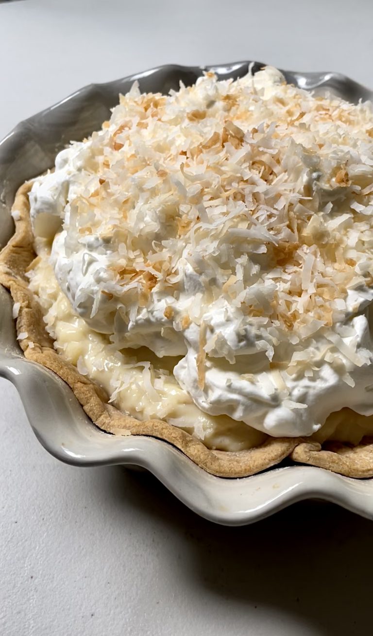 Southern Coconut Cream Pie - Dang That's Sweet
