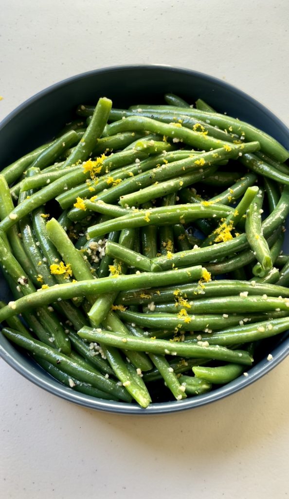 The fresh lemon and zest brightens this dish instantly!