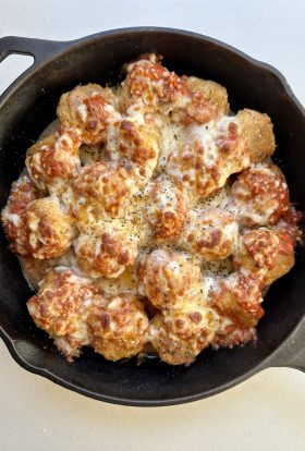 Healthy Chicken Parmesan Meatballs