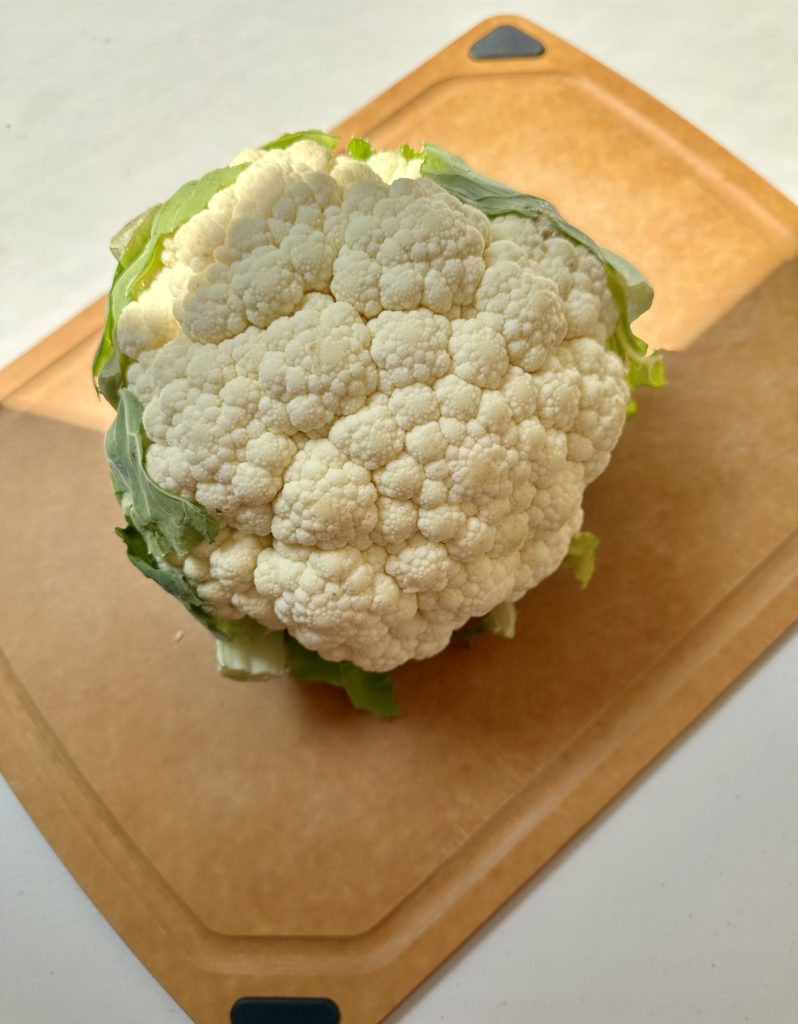 Fresh or frozen cauliflower will both work for this recipe. 