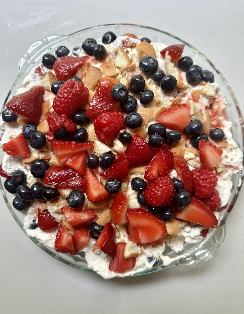 Mixed berry pudding is light, creamy and full of fresh berries!