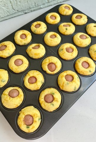Jalapeno Cheddar Mini Corndog Muffins