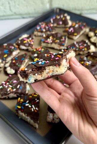 rice krispie treat bark