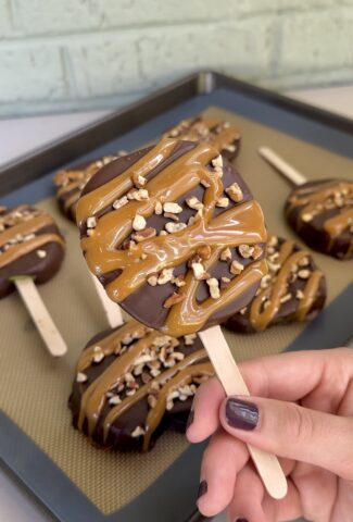 chocolate turtle apple slices