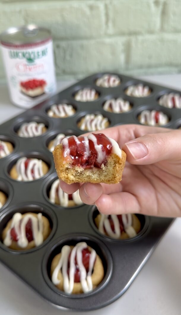 Cherry Pie Cookie Cups - Dang That's Sweet