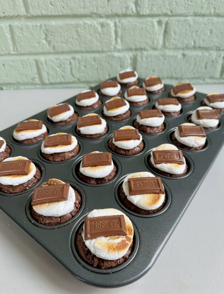 s'mores brownie bites