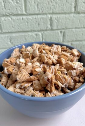 gooey coconut almond chex mix