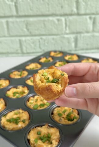 buffalo chicken dip crescent cups