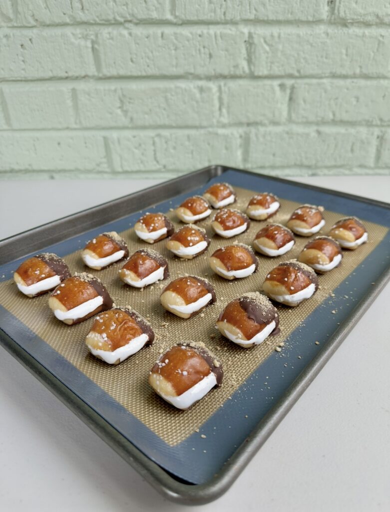 s'mores pretzel bites