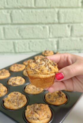 sausage and cream cheese biscuit bites