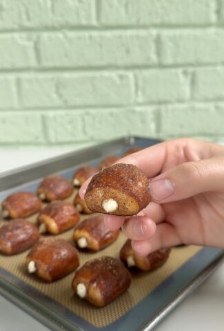 churro cheesecake pretzel bites