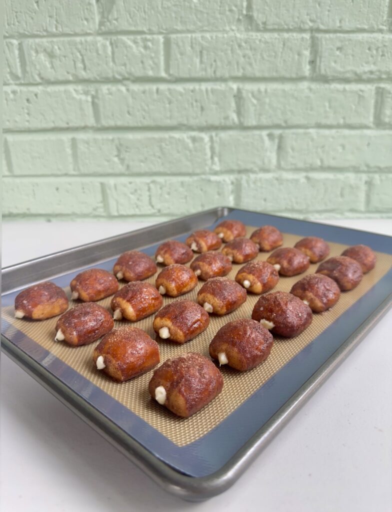 churro cheesecake pretzel bites