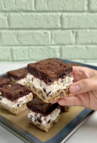 Slutty Brownie Ice Cream Sandwiches