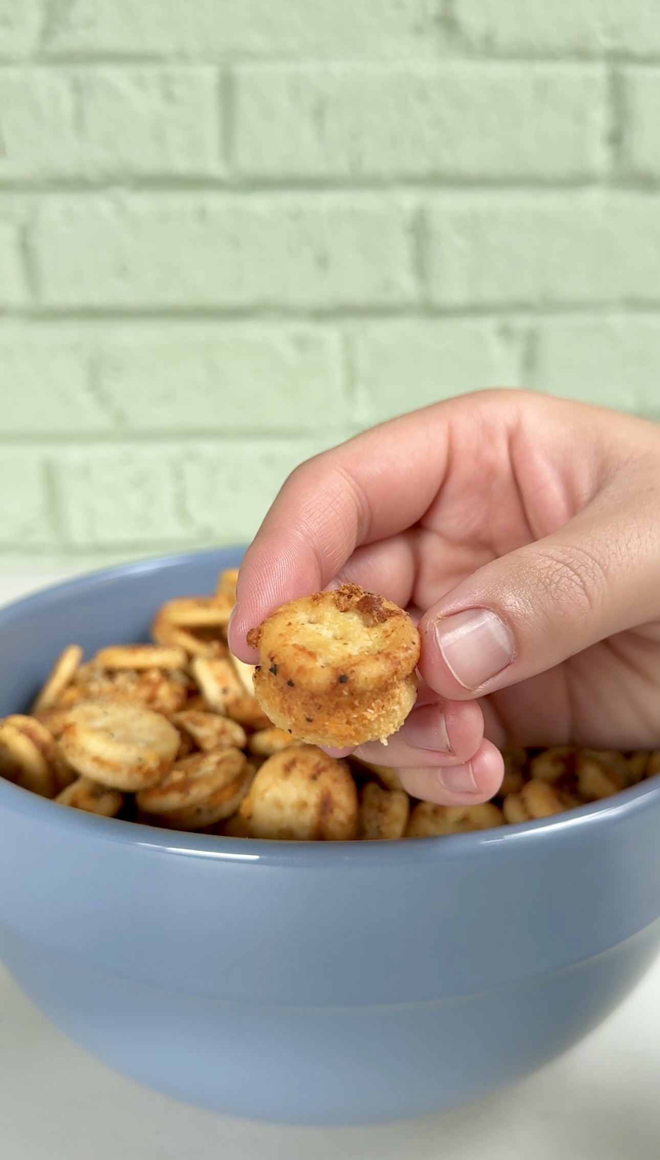 Eating Ritz Bits Garlic Bread Ritz Bits - Dang That's Sweet