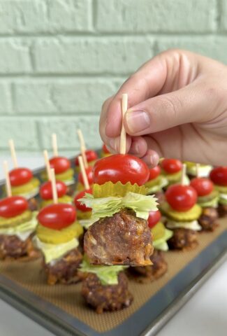 cheeseburger meatballs