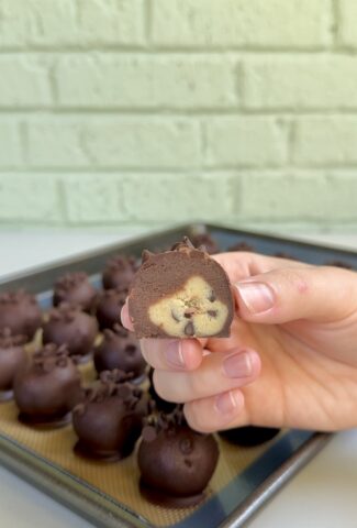 cookie dough brownie truffles