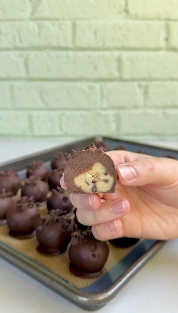 cookie dough brownie truffles