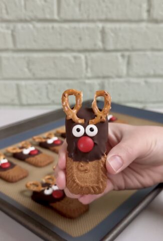 Biscoff Reindeer Cookies