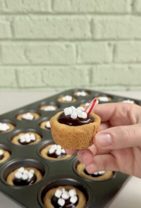 hot chocolate cookie cups