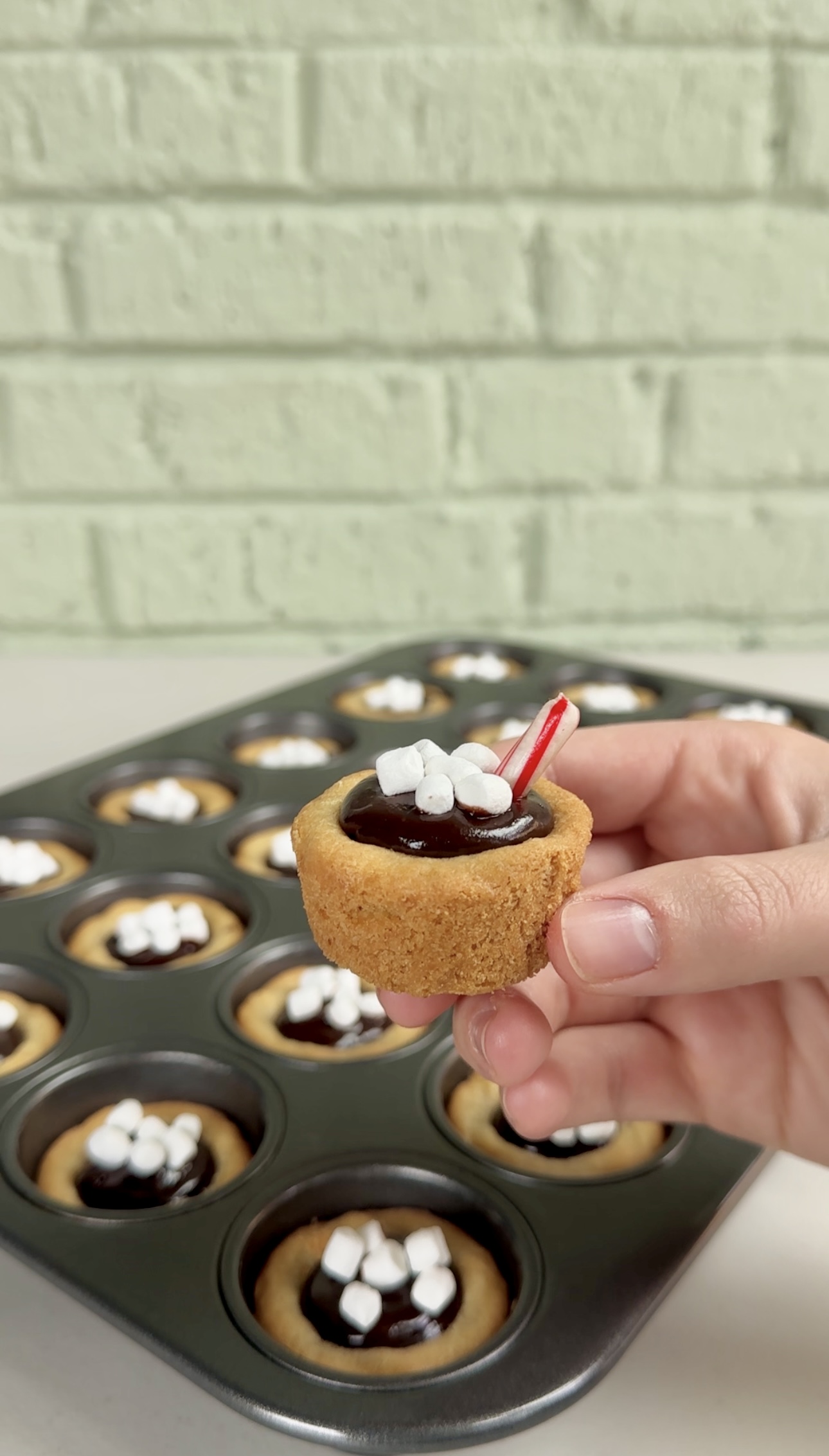 Hot Chocolate Cookie Cups - Dang That's Sweet