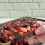 Chocolate Covered Strawberry Brownies