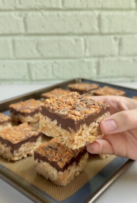 Butterfinger Rice Krispie Treats