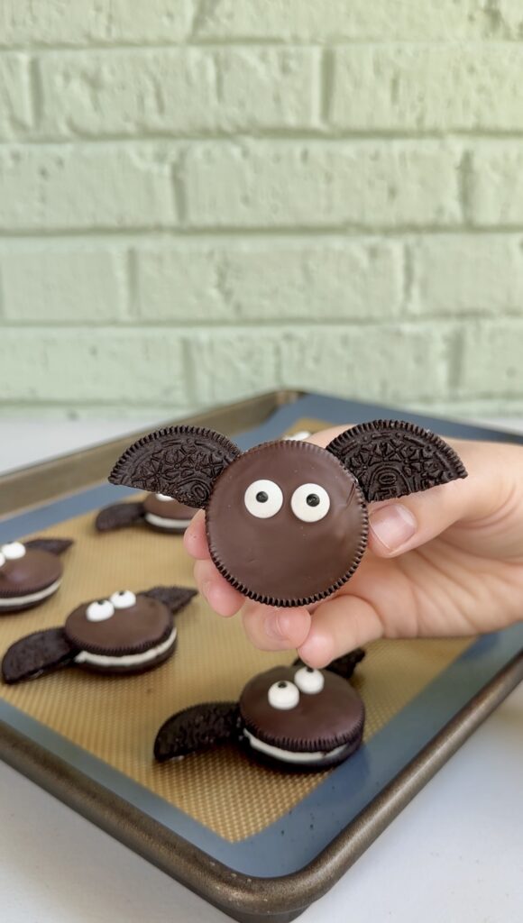 No Bake Oreo Bat Cookies